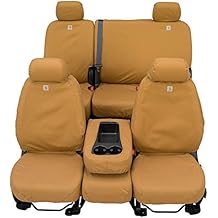 Covercraft Carhartt SeatSaver Second Row Custom Fit Seat Cover for Select Toyota Tacoma Models - Duck Weave (Brown)