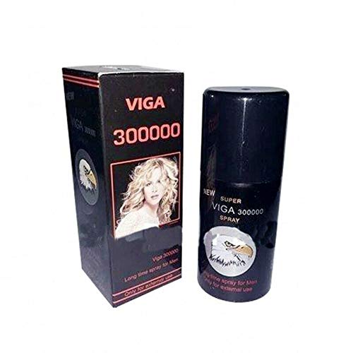 2 × Super VIGA 300000 Delay Spray with Vitamin E Delay Long Sex Spray for Men - Plus 1 Couple Lover Ring