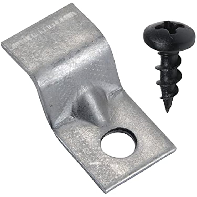 20 Pack Rok Hardware 14 Gauge Table Top السحابات مع البراغي ، وصلات الكمبيوتر اللوحي بسحاب الصلب ، ROKSTBFAST