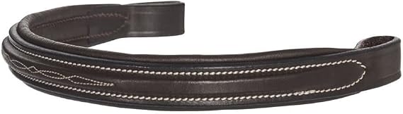 سوار Dover Saddlery TRU-Fit Build-A-Bridle بخياطة فاخرة، اللون: شوكولاتة، المقاس: Pony-P/S