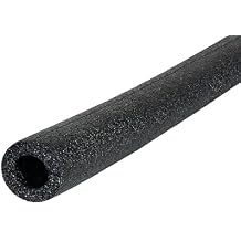 M-D Building Products 50210 1/2 in. Wall x 1-1/8 in. x 6 ft. Black Foam Pre-Slit Tube Pipe Insulation
