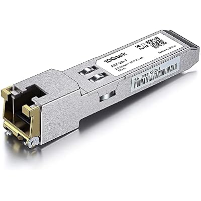 10Gtek 2.5G SFP-T، 2.5GBase-T، SFP إلى RJ45، متوافق مع Fortinet وNetgear وTP-Link والمفاتيح المفتوحة الأخرى