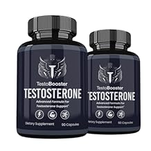 TestoBooster Advanced Formula*، حبوب Testo Booster، مكمل غذائي Bio TestoBooster، 180 كبسولة نباتية، إمداد لمدة شهرين