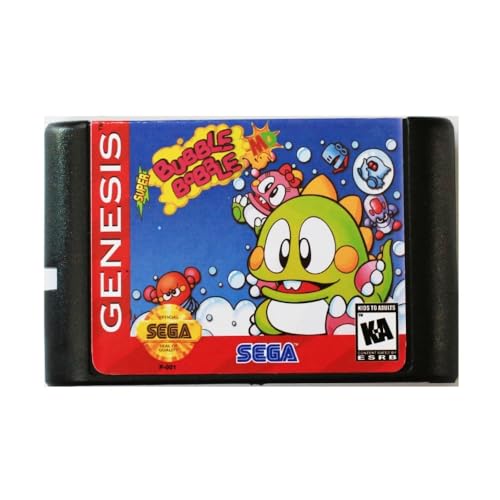 بطاقة ألعاب Super Bubble Bobble 16 Bit MD لخرطوشة وحدة تحكم ألعاب الفيديو Sega Megadrive Genesis