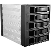 مجموعة iStarUSA 3x5.25 إلى 5x3.5 Hotswap SAS / SATA 6.0 GB / s Black ( BPU-350SATA-BLACK )   