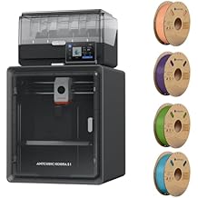 (حزمة PLA 4KG) طابعة Anycubic متعددة الألوان ثلاثية الأبعاد، Kobra S1 Combo عالية الدقة 600 مم/ثانية سرعة سريعة 9.8 بوصة x9.8 بوصة x9.8 بوصة، 4 كجم، وردي خوخي، بنفسجي بين النجوم، فيروزي استوائي، ورقة الربيع