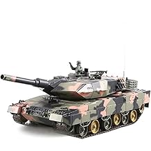نموذج دبابة يتم التحكم فيها عن بعد، دبابة ألمانية من طراز Leopard2 A5 بمقياس 1:16 مع تأثير إطلاق الدخان الصوتي، مركبات عسكرية يتم التحكم فيها عن بعد للبالغين