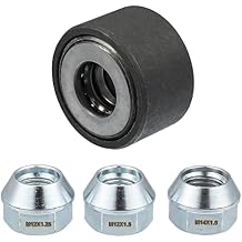 أداة تثبيت مسمار عجلة عالمية Motoforti ، أداة مسمار الإطارات ، M12x1.25 M12x1.5 M14x1.5 ، الحديد ، مع 3/4 "مكسرات عروة عجلة ، نغمة فضية ، مجموعة واحدة