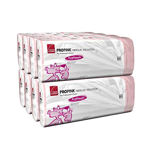 Owens Corning Kraft Faced 23 by 48 High Density Cathedral R38 Attic Pink Fiberglass Batt Insulation   