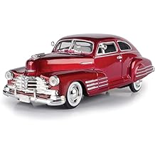 شيفروليه أيروسيدان فليتلاين 1948، أحمر - موتورماكس بريميوم أمريكان 73266-1/24 موديل سيارة مصبوبة، للجنسين - أطفال