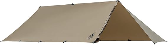 OneTigris Proteus Camping Tarp ، مأوى شد خفيف الوزن مقاوم للماء مع أبواب ، كبير جدًا 20.1 قدم × 9.2 قدم ، مثالي للتخييم ، المشي لمسافات طويلة ، حقائب الظهر ، خيمة ، Bushcraft