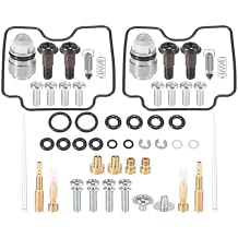 Motoforti Pack of 2 Carburetor Rebuild Kit for Yamaha Vstar 1100 999-2005 XVS 1100 Carburetor Repair Tools