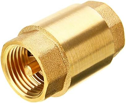 Check Valve, Thread Connect in-Line Spring Check Valve Non-Return Check Valve Prevent Water, Gas, Oil Reflux (3/4" DN20)