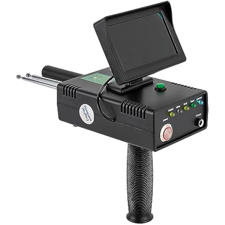 Metal Detector, 100-240V Professional Depth Treasure Scanner Metal Detector, 98.4ft High Accuracy Underground Locator w3D LED Display for Caves Grasslands & Beaches