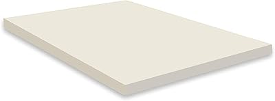 2-inch Soft Bedding Topper for Back Pain Relief | CertiPUR-US Certified, Comfortable and Relaxing Toppers for Mattress Beddings, Provides Balanced Support for Body, Full, Yellow