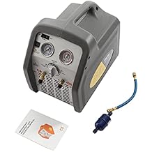 Refrigerant Recovery Machine, 3/4 HP Air Conditioning Refrigerant Recovery Unit, HVAC, 558 psi Protection, 110V 60Hz, Air Conditioning Repair Tool (Gray)