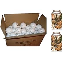 WIFFLE Balls Bulk Plastic Baseballs - Official Ball Brand - Made in USA - Plus Bonus Beverage Can Coolers (12 Balls)