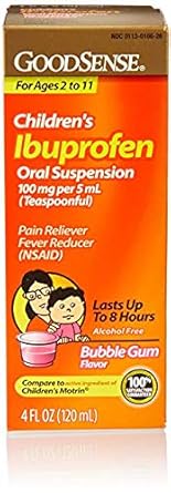 GoodSense Children's Pain Relief Suspension Liquid, Bubblegum Flavor, 4oz