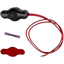 Waterproof Push-Button Switch with Quick Connector, 12V Mini Button LED Accent Lighting On-Off Switch Kit, Universal Push Button Switches for Car Motorcycle Truck ATV LED Lights