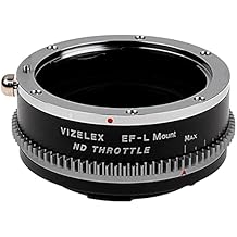 Vizelex ND Throttle Lens Adapter Compatible with Canon EOS (EF/EF-S) D/SLR Lens to Select L-Mount Alliance Mirrorless Cameras with Built-in Variable ND Filter (2 to 8 Stops)
