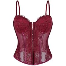 Xiaojmake Lace Corset Tops for Women 2025 Palace Overbust Fish Bones Bustier Renaissance Body Shaper Straps Cami Top Bodice