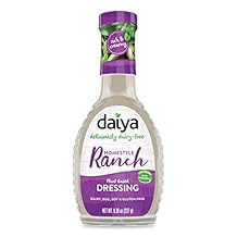 Daiya Ranch Dressing, 100% Dairy Free :: Creamy Homestyle Salad Dressing :: Vegan, Gluten Free, Non GMO :: Deliciously Zesty Flavor For Pouring or Dipping, 8.36-Oz. (2 Pack)
