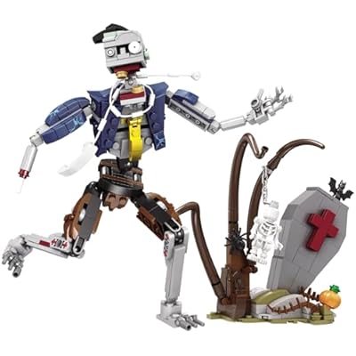 KAZI Halloween Building Toy Set,Whimsical Halloween Decoration with Staff Zombie Toys,Halloween Building Block Sets,Halloween Toys Gifts for Kids Ages 8 and up,Halloween Party Favors