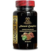 CANDIDA PRO COMPLEX - تركيبة بروبيوتيك ، مسحوق أوراق الأوريجانو ، حمض الكابريليك ، مكمل هضم للرجال والنساء ، كبسولات الشيح - 1 زجاجة