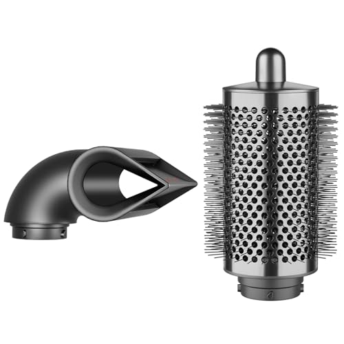 ملحق فرشاة تكبير مستديرة كبيرة ومرفق مكثف الشفرة متوافق مع Dyson Airwrap