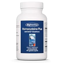 مجموعة أبحاث الحساسية Homocysteine Plus Supplement - مع Setria Glutathione ، مركب فيتامين B ، Trimethylglycine ، كبسولات نباتية - 90 Count