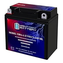Mighty Max Battery YB9A-A 12V 9AH 130 CCA Replacement Battery for Parts Unlimited YT9A-A