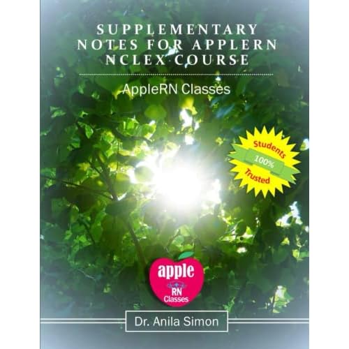 SUPPLEMENTARY NOTES FOR APPLERN NCLEX COURSE Paperback March 13, 2021