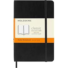 مولسكين كلاسيك Notebook ، Soft Cover ، Pocket (3.5 "x 5.5") Rule / Lined، Black، 192 Pages