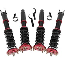 AUTOMUTO Coilover Struts تعليق Coilover Shocks ارتفاع قابل للتعديل صالح 2008-2012 لهوندا أكورد - أحمر