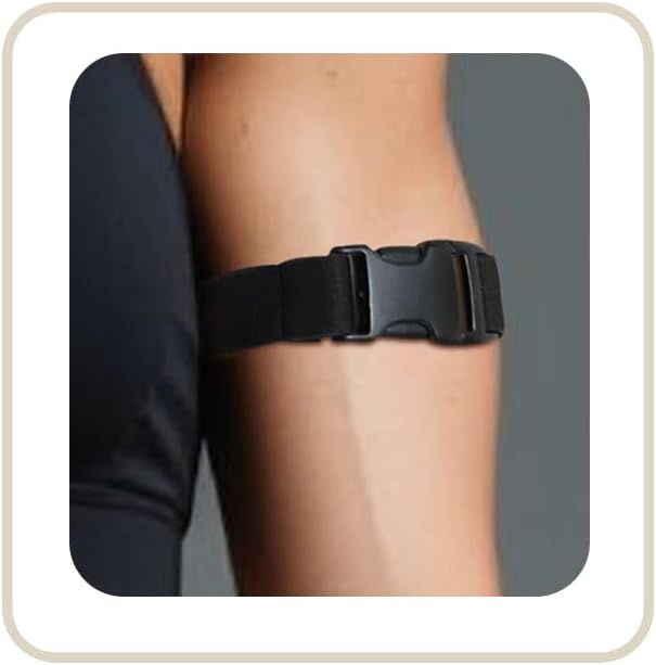 Punk Arm Cuff Jewelry for Women Elastic Upper Cuff Bracelets for Men Black Belt Armband (Arm)