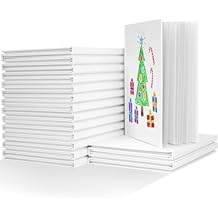 Dynta Blank Hardcover Book 5x5 Inch, 8 Pack Blank Books for Kids to Write Stories Christmas Gift Art Home White Hardcover Sketchbook Journal for Drawing Sketching, 36 Pages (18 Sheets) for Each book