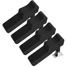 4PCS قفل مرن من المطاط للمبرد ، حجرة القوارب ، صندوق الشحن مع حارس من الفولاذ المقاوم للصدأ وحامل