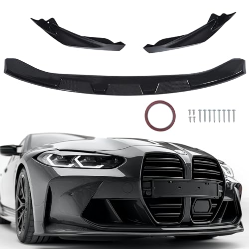 طقم هيكل مقسم الشفاه الأمامي ZXMOTO ABS مناسب لسيارات BMW G80 M3 G82 G83 M4 2021 2022 2023 2024 2025 MP Style ألياف الكربون