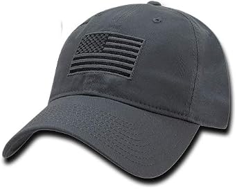 Rapid Dominance Polo Style USA Caps ، Tonal Flag ، D_Grey