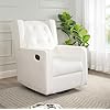 Naomi Home Swivel Rocker Recliner Chair for Adults and Elders, Comfortable Living Room Recliner with 360 Swivel, Manual Reclining with Adjustable Footrest, Ergonomic Back Support