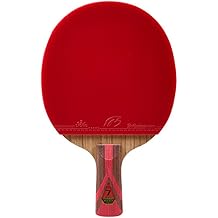 Professional Table Tennis Bat, 7-Star Table Tennis Racket, High Performance Ping Pong Bat for Beginners and Advanced Players(Color:Short Handle)