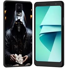 for BLU View 3 B140DL Case,Soft Silicone Rubber Bumper Case Shockproof Full-Body Protective Case Cover for BLU View 3 B140DL,Magic Skull Men Card