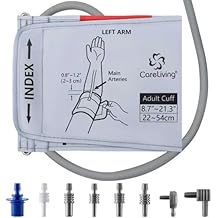 CareLiving Extra Large Blood Pressure Cuff, 8.7"-21.3" (22-54cm) Extra Large Cuff, Compatible with Most Brands BP Monitors, with 8 Connectors (BP Cuff Included Only)