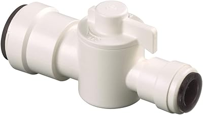 Watts 3555-1006 AquaLock Plastic Series, 12 CTS x 14 CTS Off-White Lead-Free Polysulfone Type 55 Straight In-line Valve, O-Ring, Quick Push-to-Connect Design, Tool-Free Installation