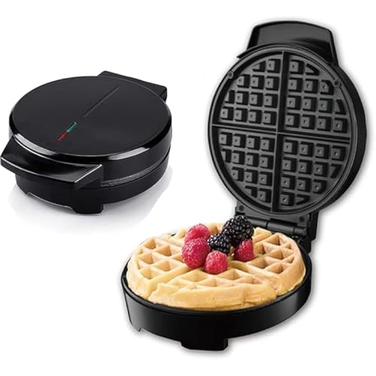 1000W Waffle Maker Iron | Non-Stick Coating | Electric Baking & Frying Pan | Quick Breakfast Kitchen Tool