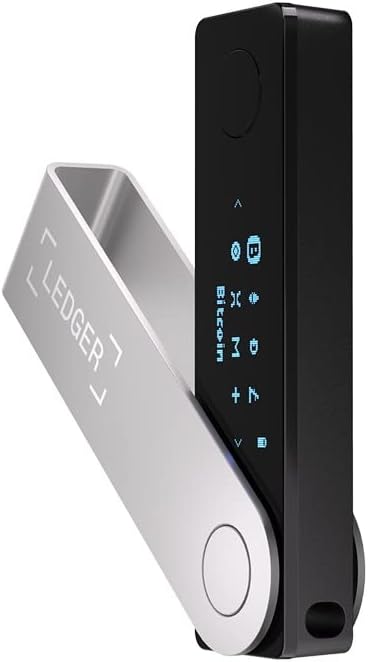 Ledger Nano X Crypto Wallet Signer - Securely Manage All Your Crypto Assets with This Bluetooth Enabled Classic - Onyx Black