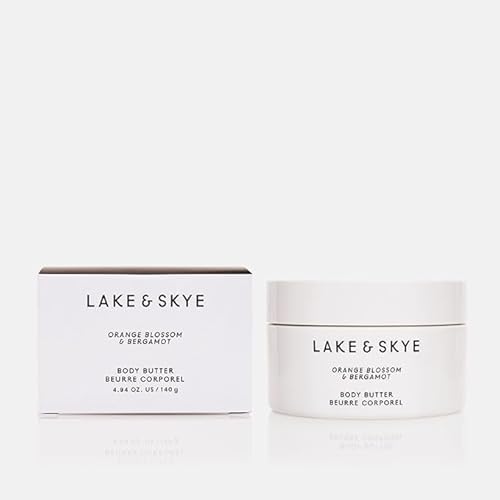 Lake & Skye Orange Blossom  Bergamot Body Butter 4.94 oz Hydrating, Essential Oils, Vegan