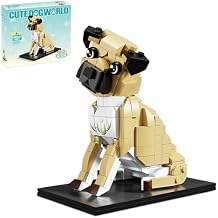 KAZI Adorable Dogs Building Toy Set,Dog Gifts for Animal-Lovers,Ideas Pug Dog Building Set for Girls & Boys,Creative Buildable Toys for Kids 8 and Up,Party Favors,Birthday Gifts,Easter Basket Stuffers
