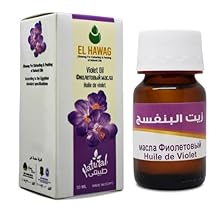 1 Pack Pure Natural Violet Oil Cold Pressed El Hawag Elhawag Natural Concentrated Crude Perfect Fresh For Body & Skin No Additives Non Gmo Kosher Halal (1 oz / 30 ml)