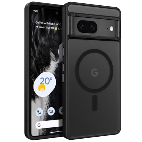 BENTOBEN for Google Pixel 7 Case [Compatible with Magsafe] Translucent Matte Magnetic Pixel 7 Case Magsafe Slim Thin Shockproof Women Men Protective Phone Cases Cover for Google Pixel 7 6.4, Black